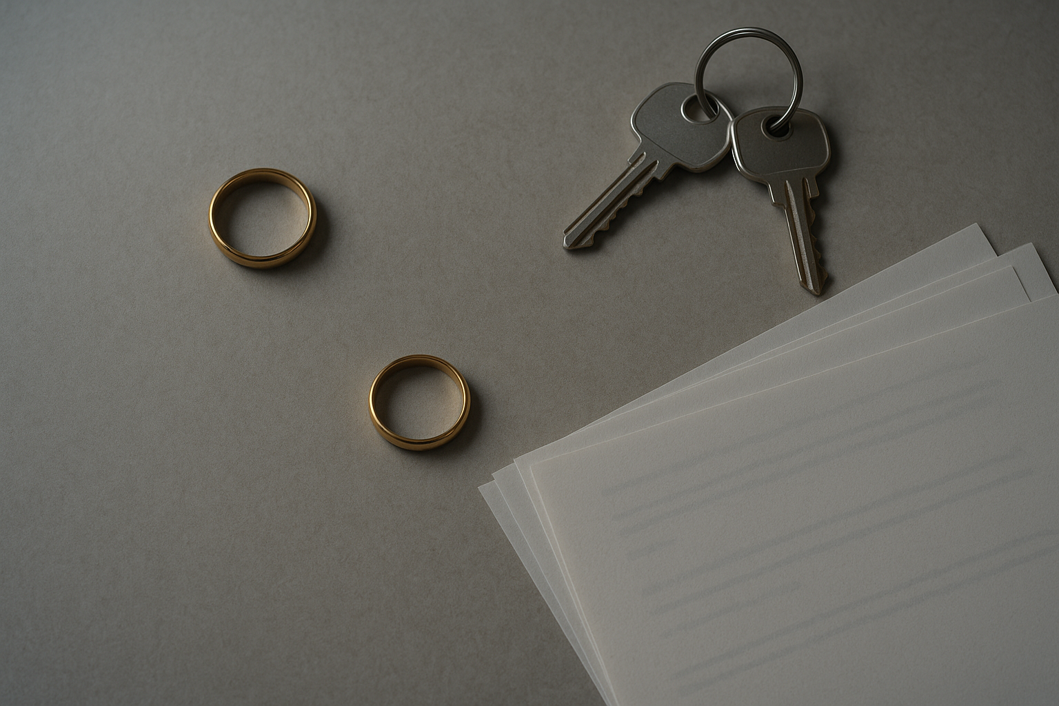 Два кольца порознь, ключи от квартиры и документы - незарегистрированный брак